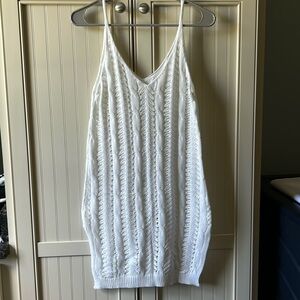 White swim cover up